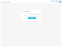 Tablet Screenshot of portal.metrixlab.com
